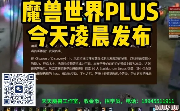 《魔兽世界Plus》高效盈利秘诀，玩转游戏财富自由之路！