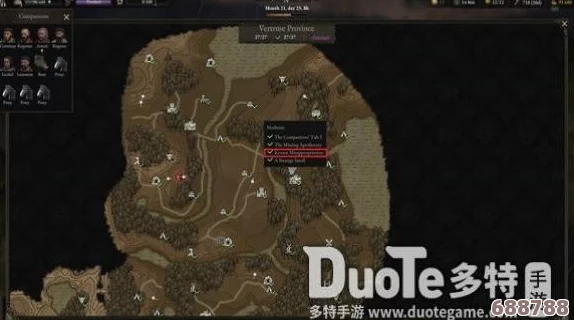 Wartales地图：战争传说宝藏刷新点大公开，探险寻宝攻略来袭！