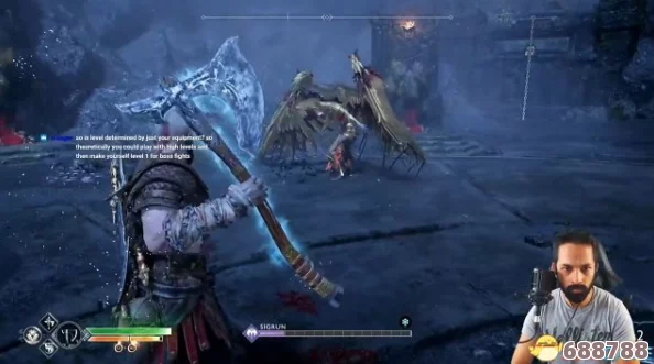 【独家技巧】战神4无伤速通女武神埃尔，简单打法视频教程