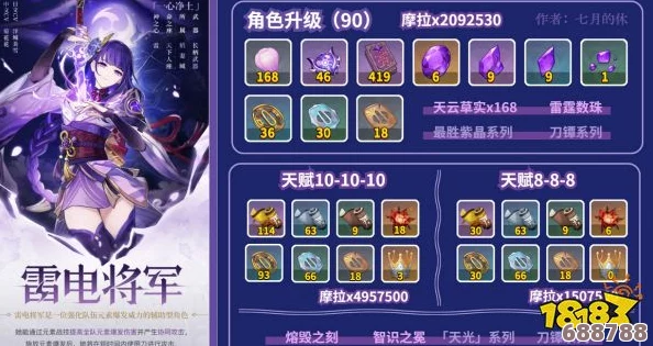 雷电将军最佳圣遗物搭配，打造无敌雷暴战神之选！
